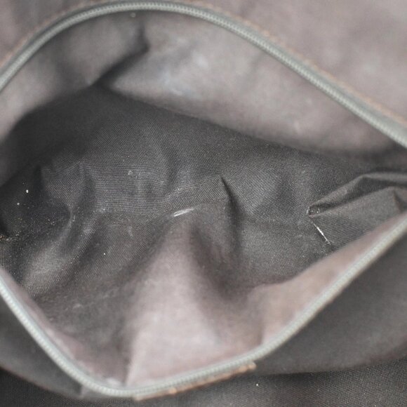 GUCCI Logo Sherry GG Pattern 2set Hand Bag Canvas Leather Brown Italy 32AA107 - Picture 6 of 8